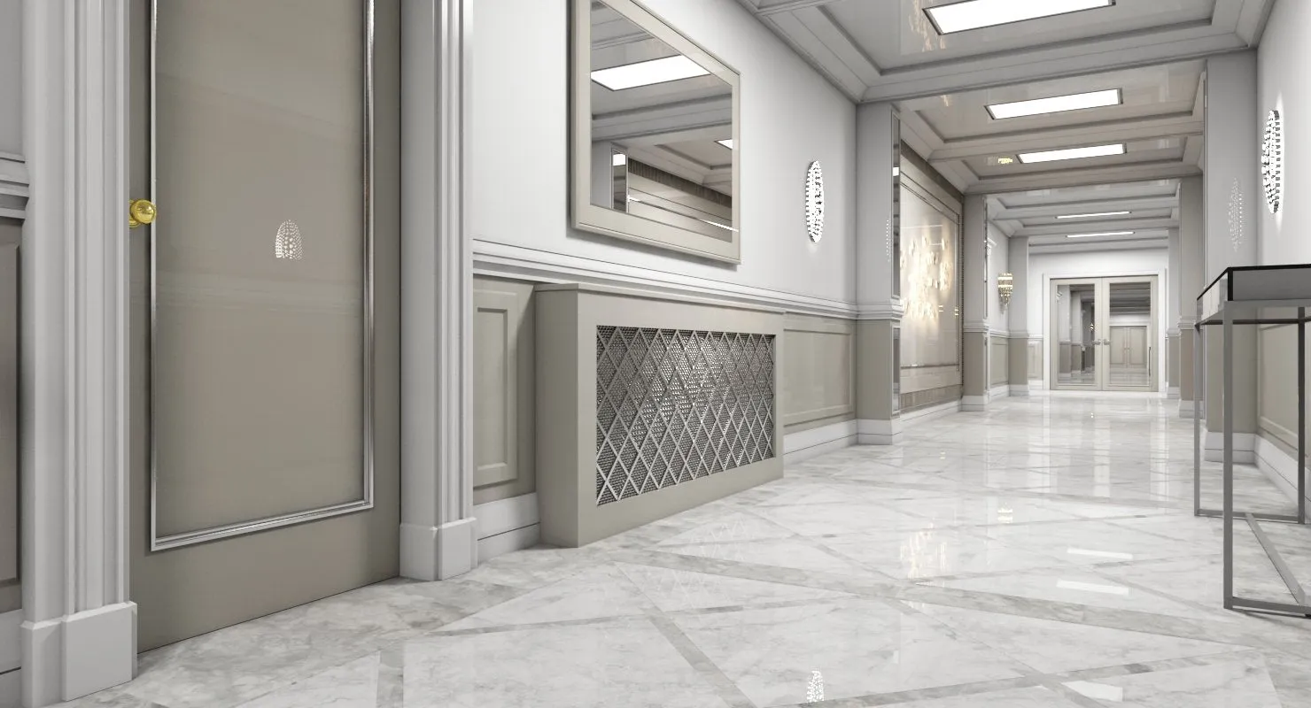 3D model Grand Corridor Tileable Kit 2