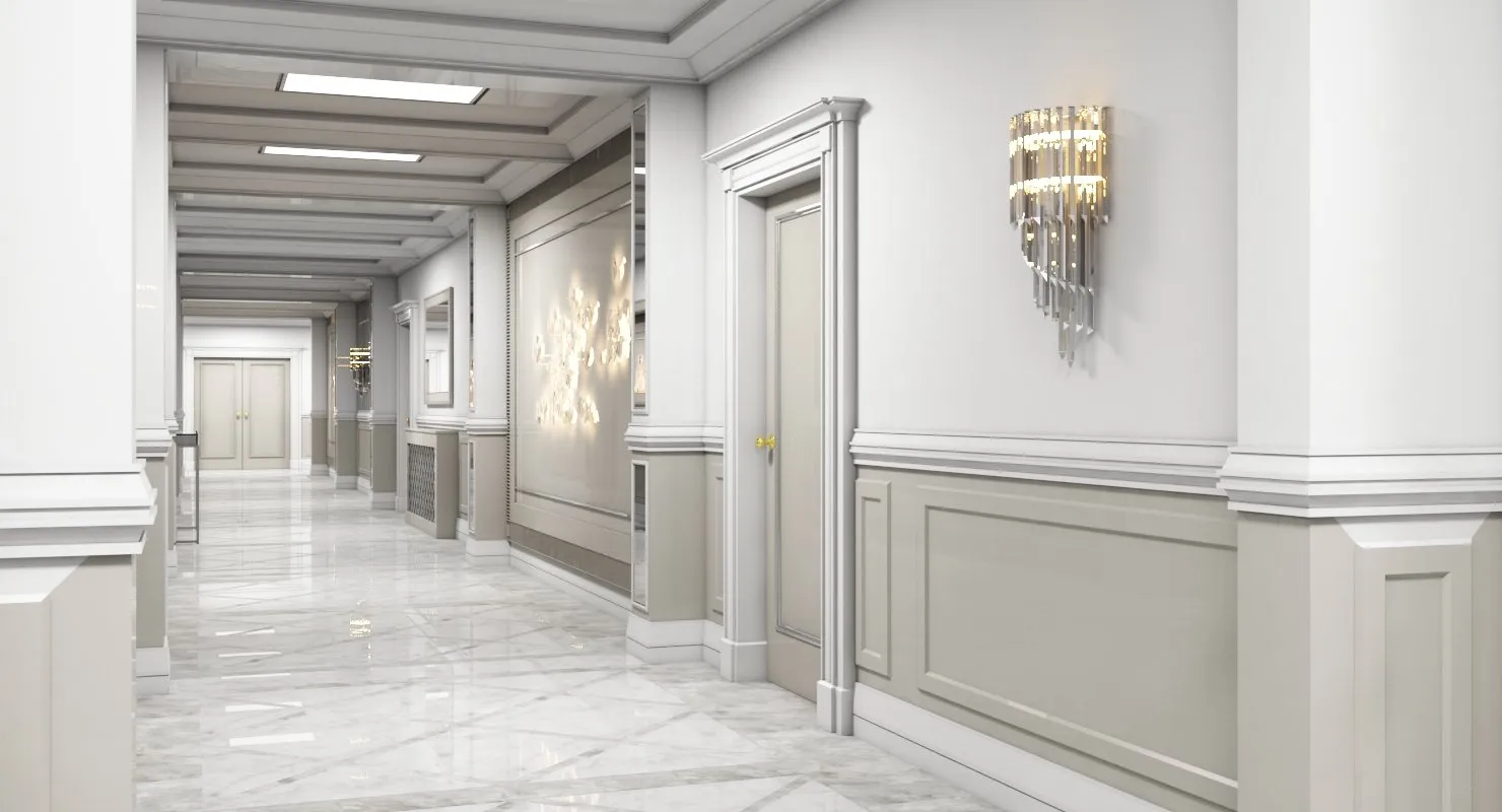 3D model Grand Corridor Tileable Kit 2