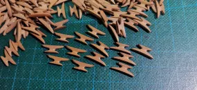 8mm Pearwood Cleats  12/bag