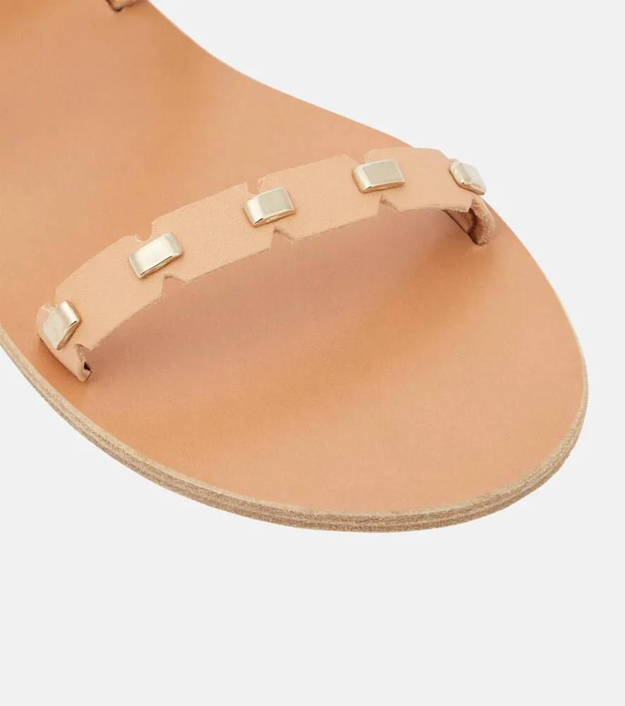 Ancient Greek Sandals Coco embellished leather sandals