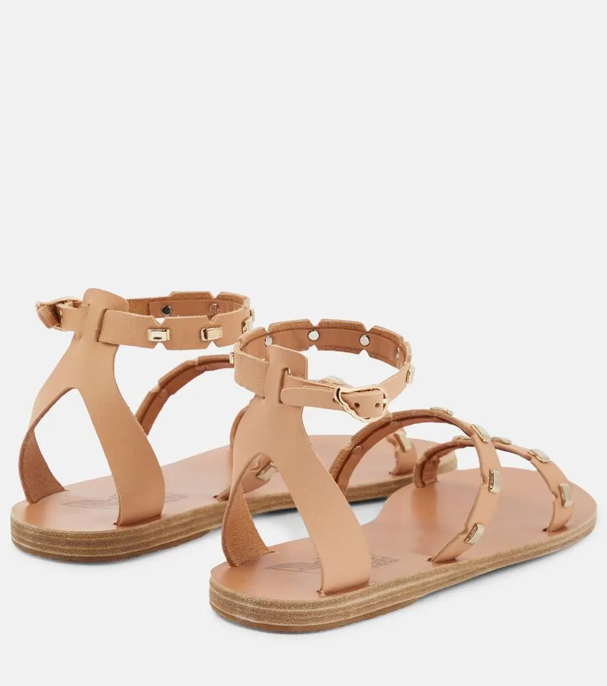 Ancient Greek Sandals Coco embellished leather sandals