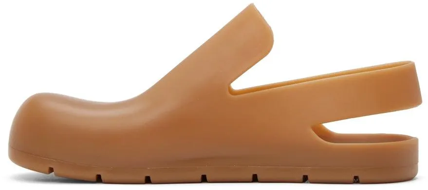 Bottega Veneta Tan Rubber Puddle Loafers