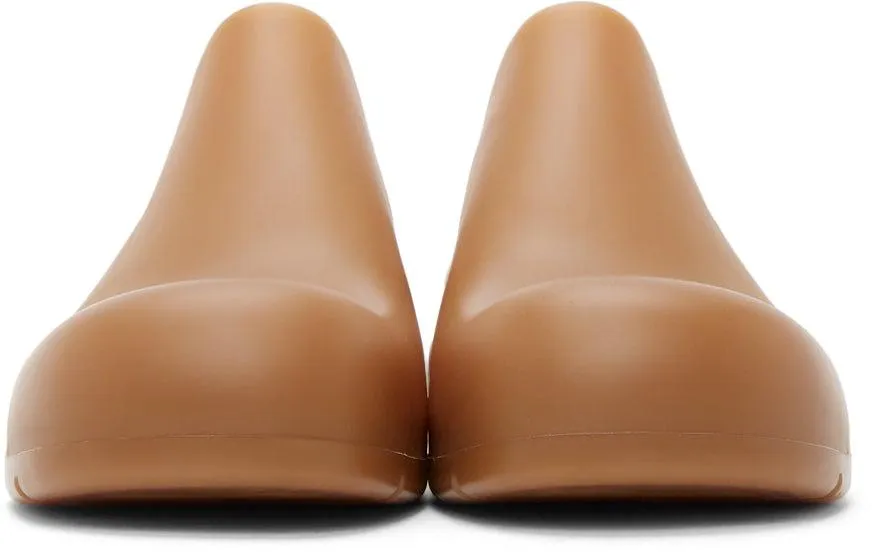 Bottega Veneta Tan Rubber Puddle Loafers
