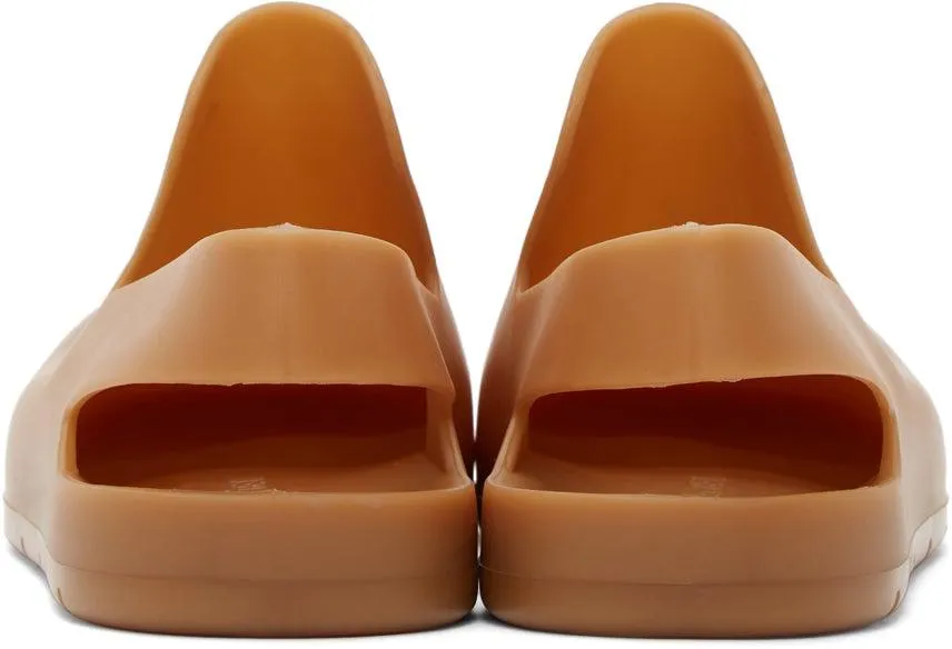 Bottega Veneta Tan Rubber Puddle Loafers