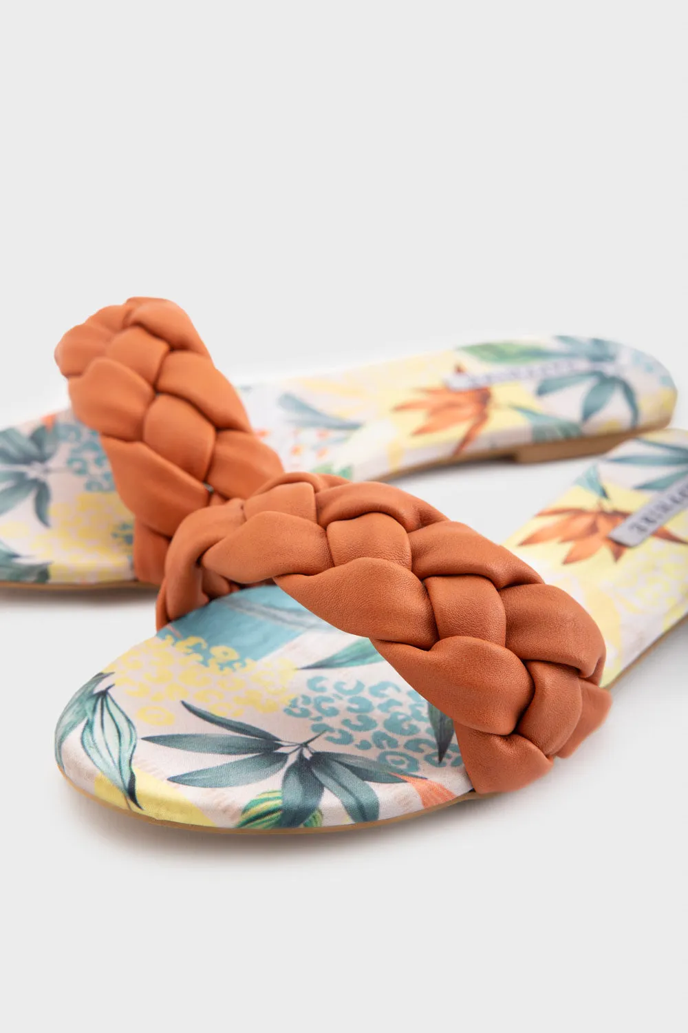 Braided Tan Flats