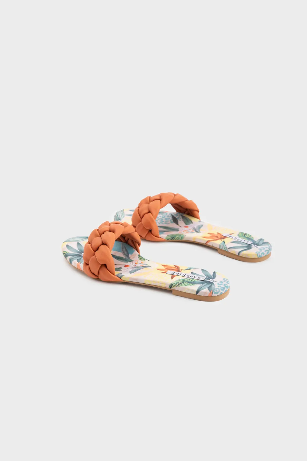 Braided Tan Flats