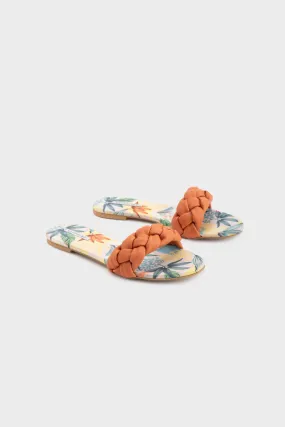Braided Tan Flats