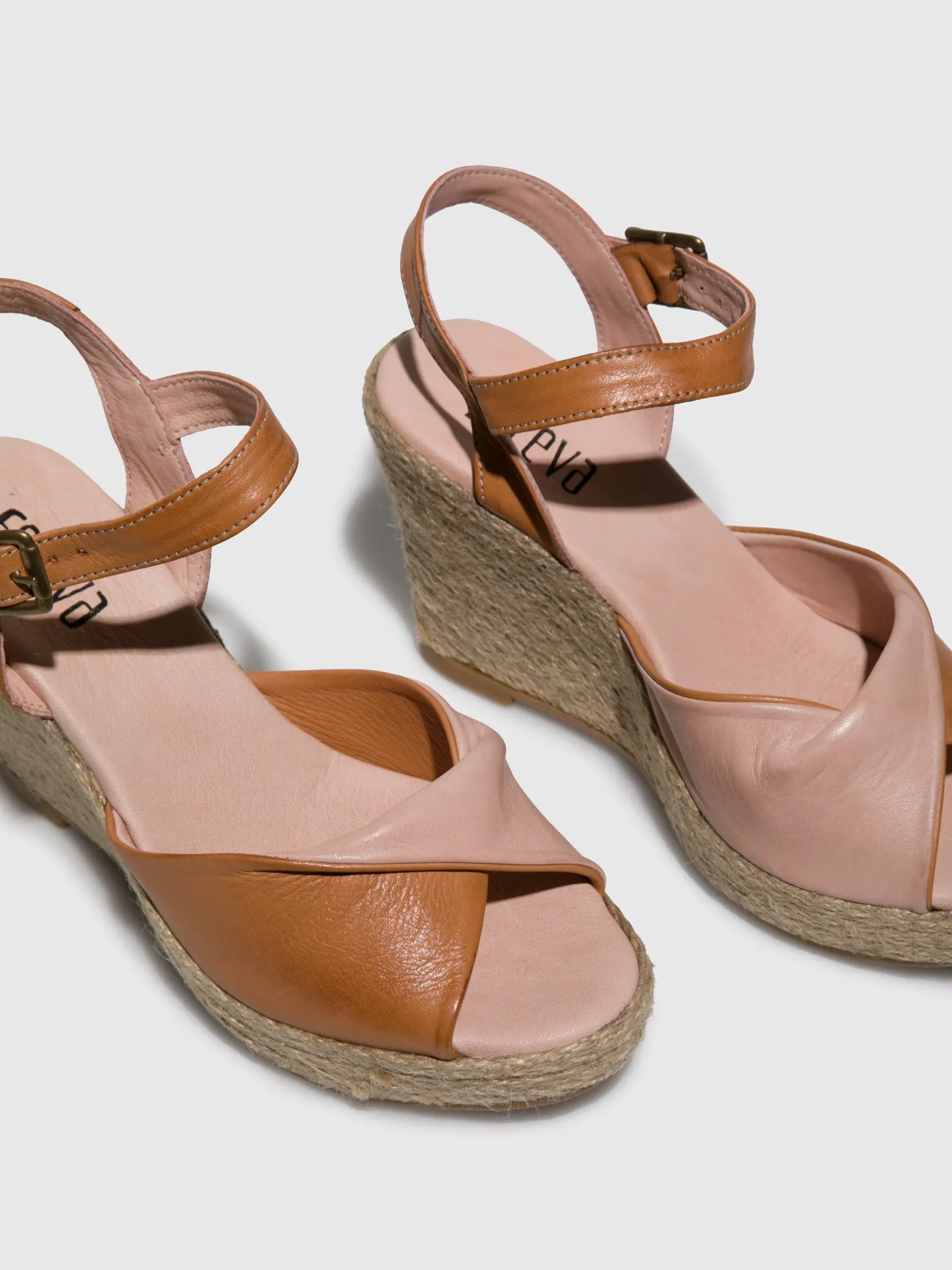 Camel Wedge Sandals
