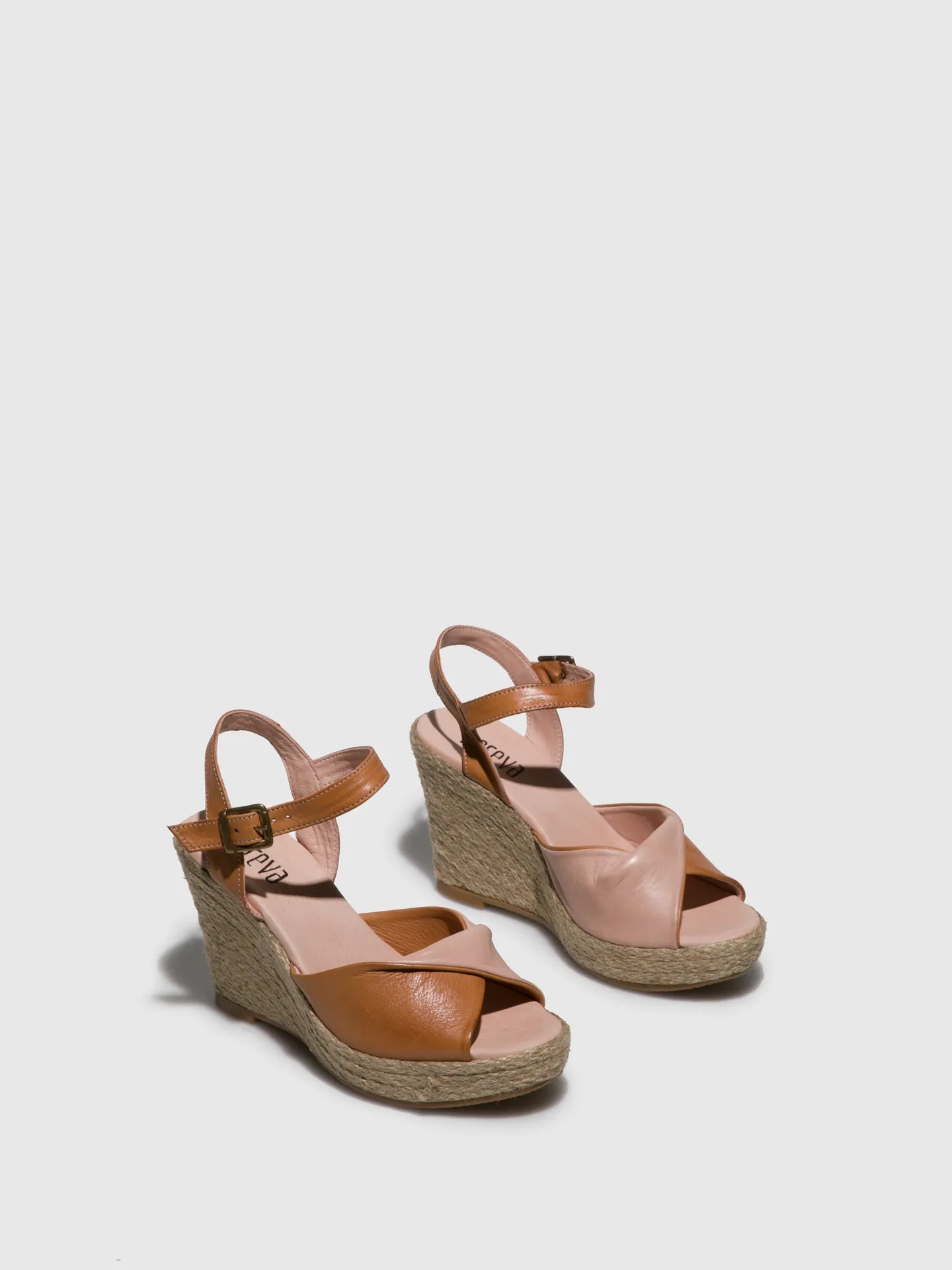 Camel Wedge Sandals