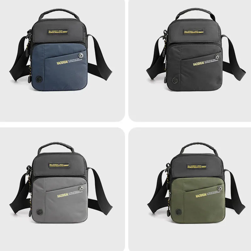 Crossbody Bag For Men Casual Daily Commute Waterproof Nylon Bag