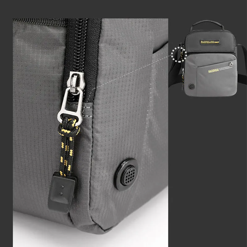 Crossbody Bag For Men Casual Daily Commute Waterproof Nylon Bag