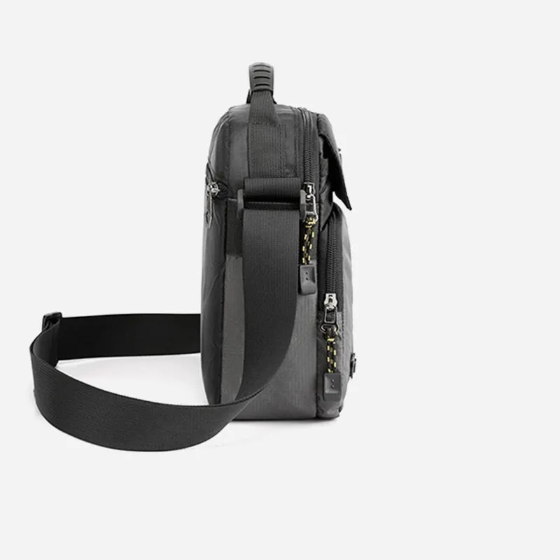 Crossbody Bag For Men Casual Daily Commute Waterproof Nylon Bag