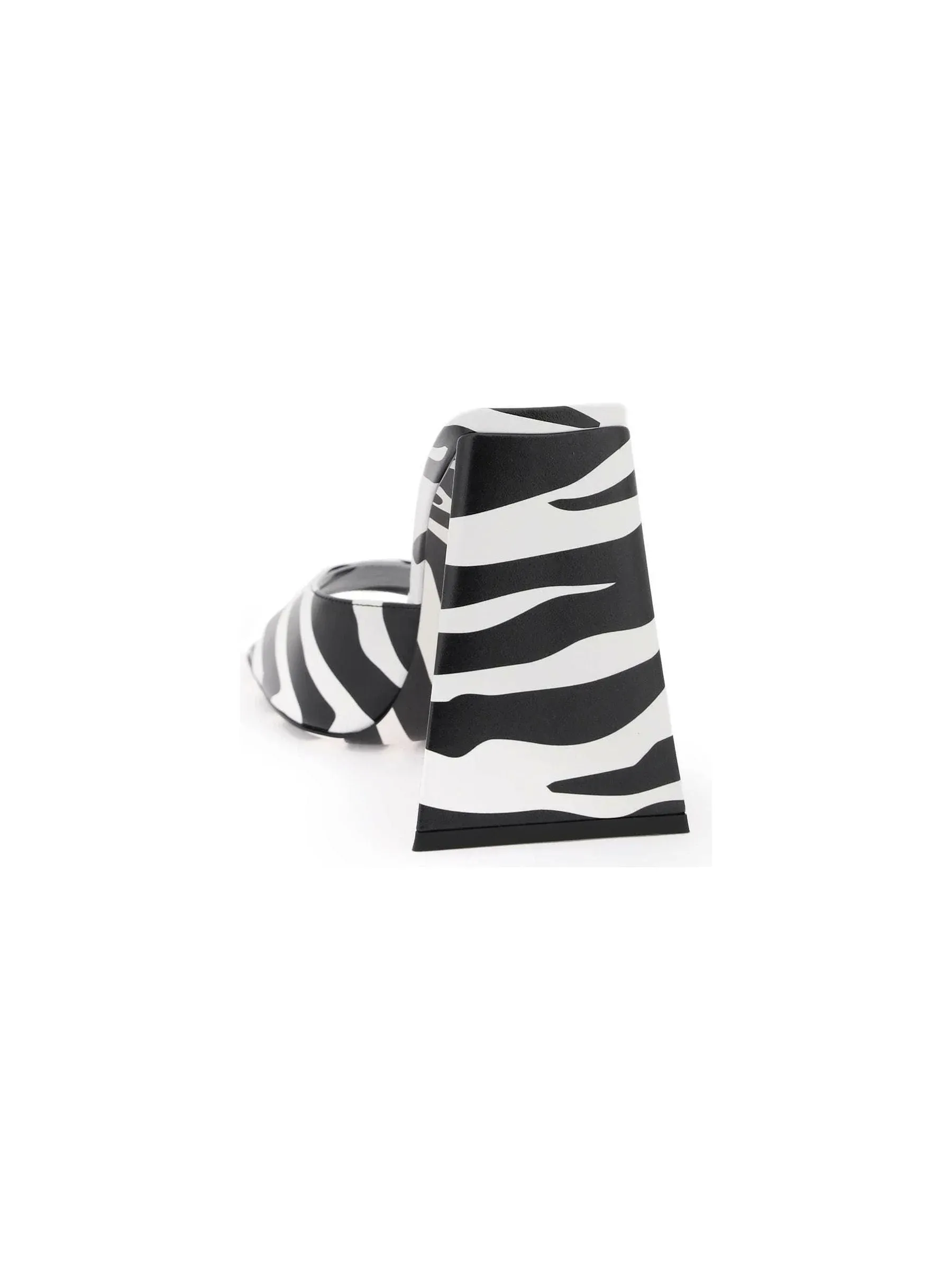 Devon Zebra Striped Mules