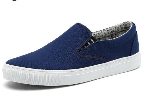 Durable Men's Casual Slip On Canvas Flats