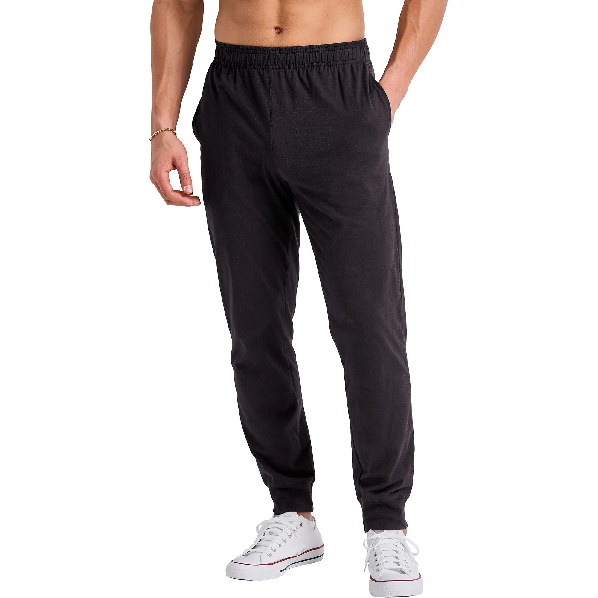 Hanes Originals Cotton Joggers, Jersey Sweatpants for Men with Pockets, 30" Inseam
