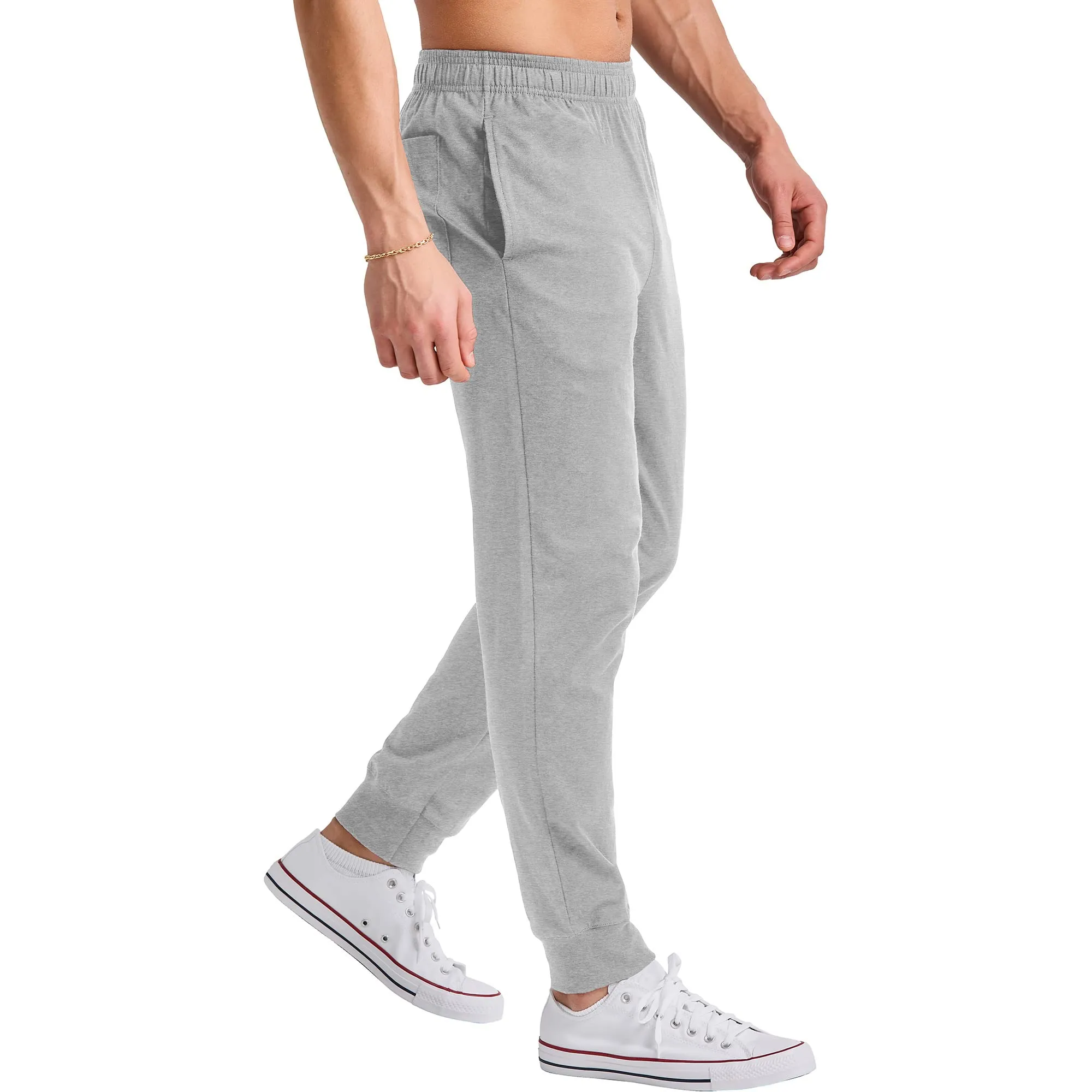 Hanes Originals Cotton Joggers, Jersey Sweatpants for Men with Pockets, 30" Inseam