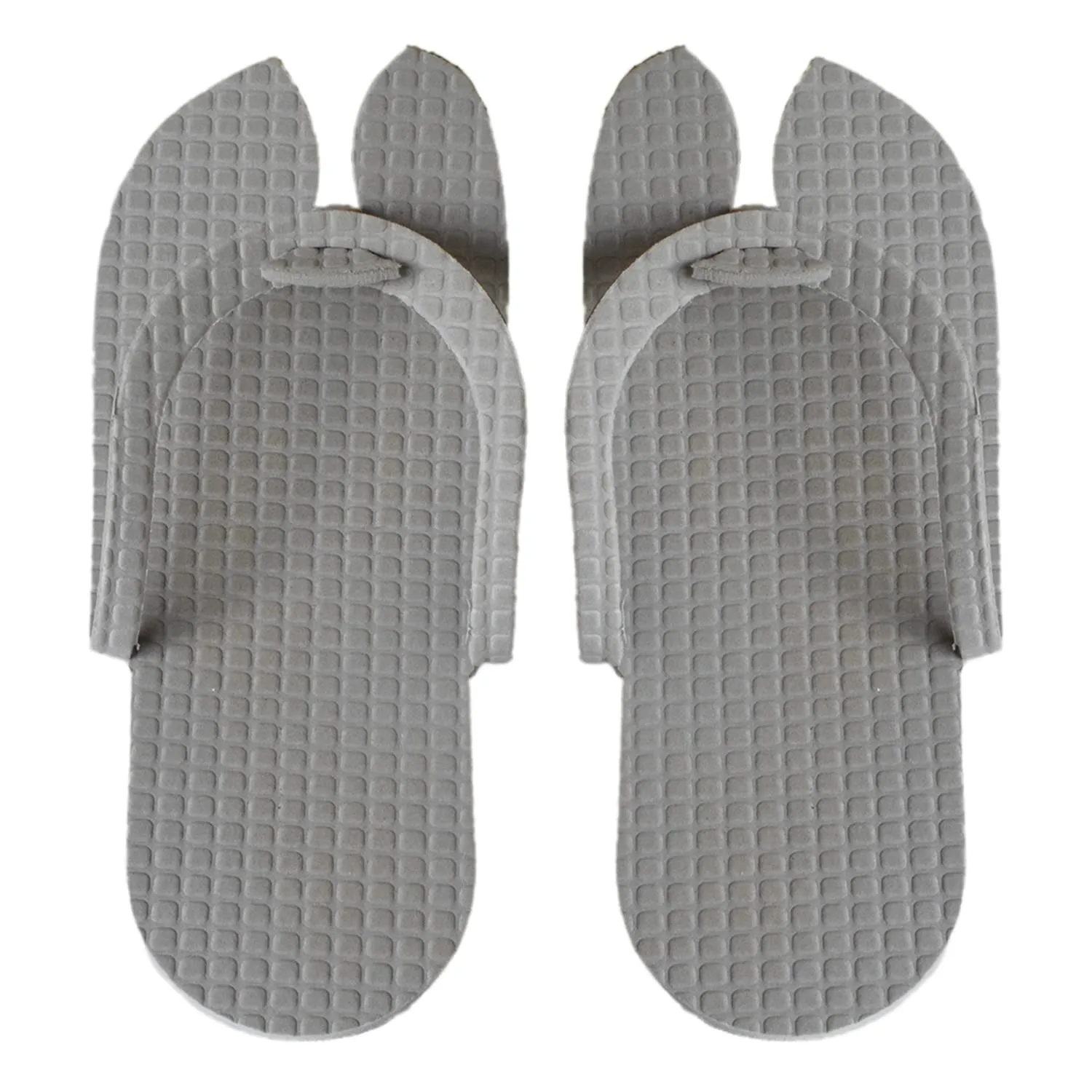 Heart Home Rubber Bathroom Slipper for Men & Women 3 Pair (Grey) 54HH4202.