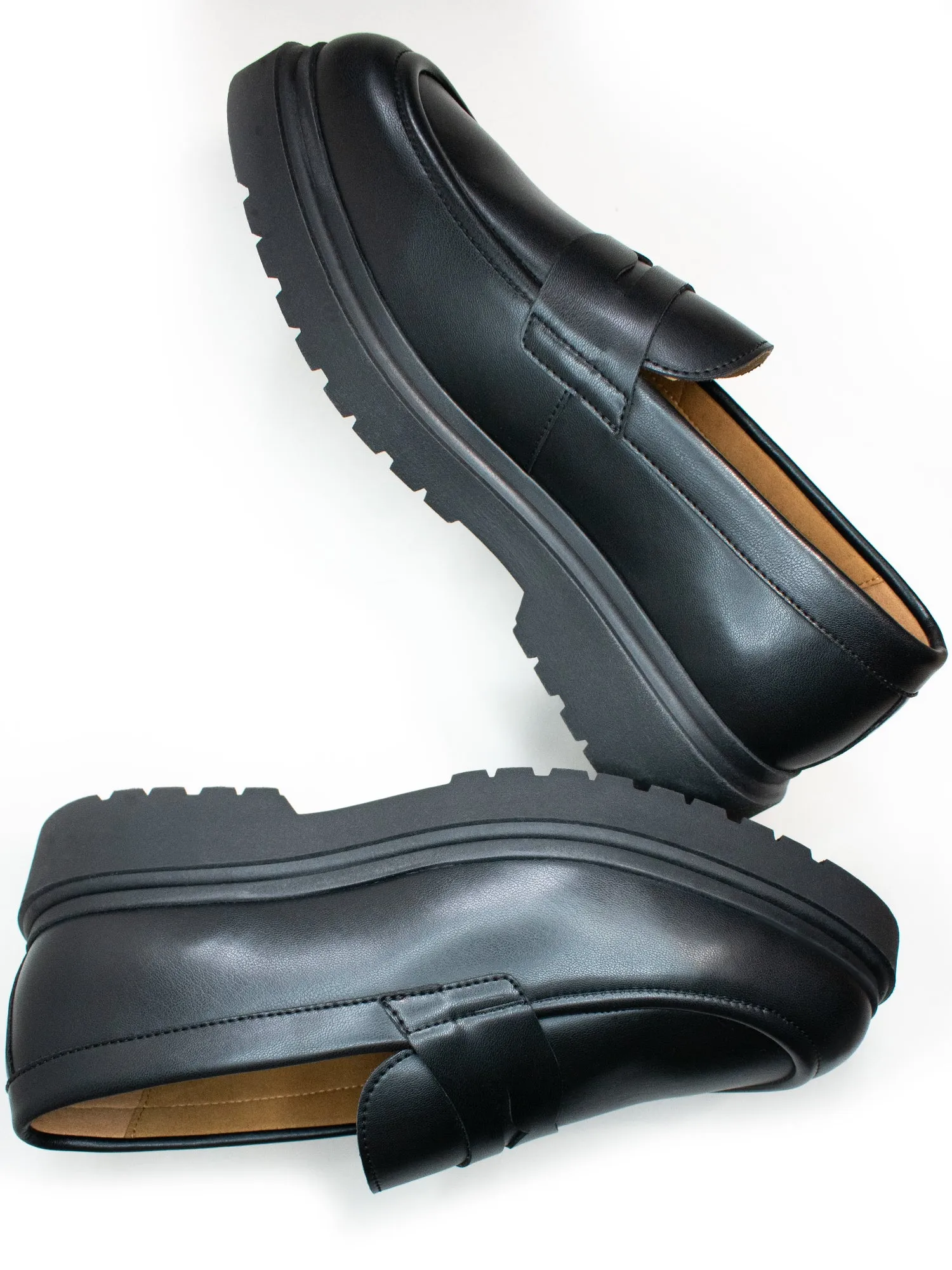 Loafers mit klobiger Sohle