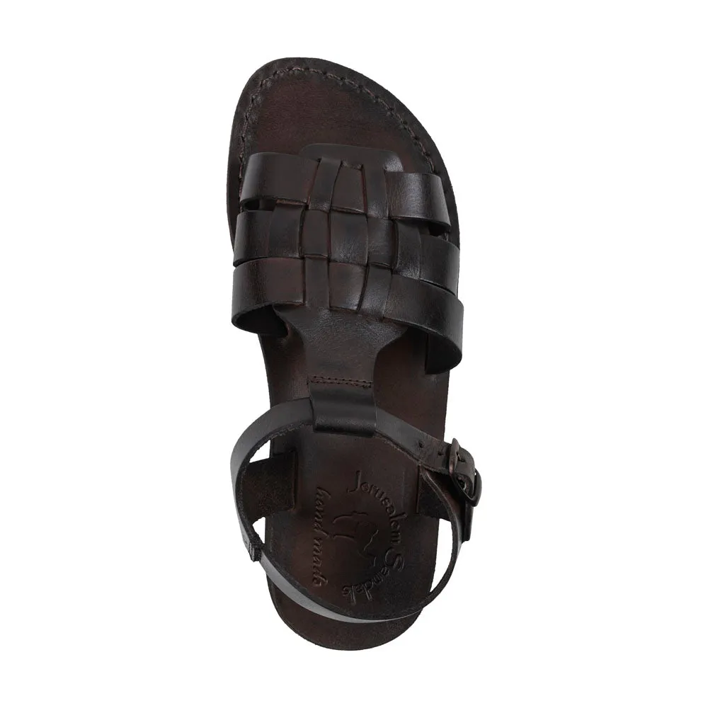 Mikayla - Open Toe Fisherman-Style Sandal | Brown