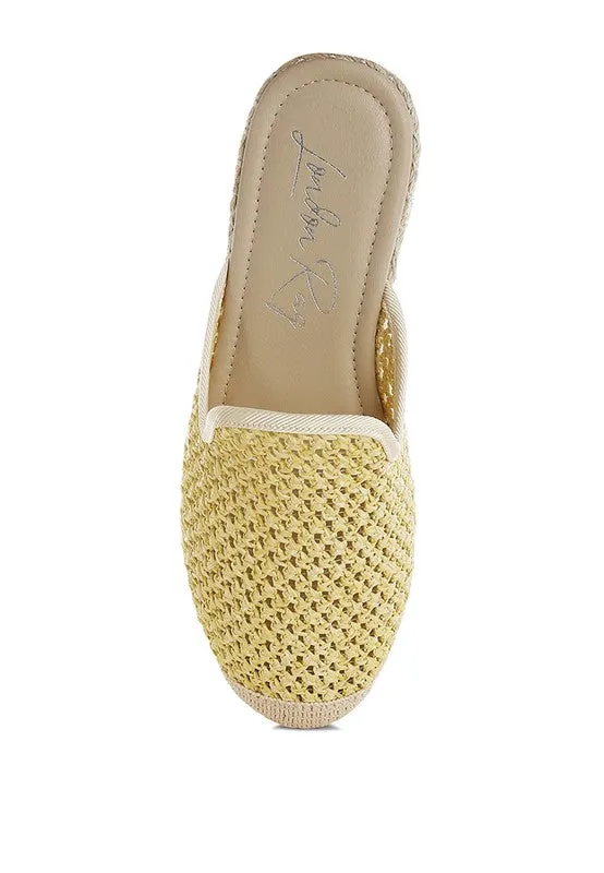 Nongai Raffia Espadrilles Mules for Effortless Summer Style