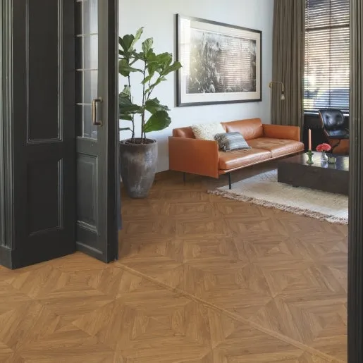 Quick-Step Laminate Impressive Patterns Chevron Oak Brown 8mm
