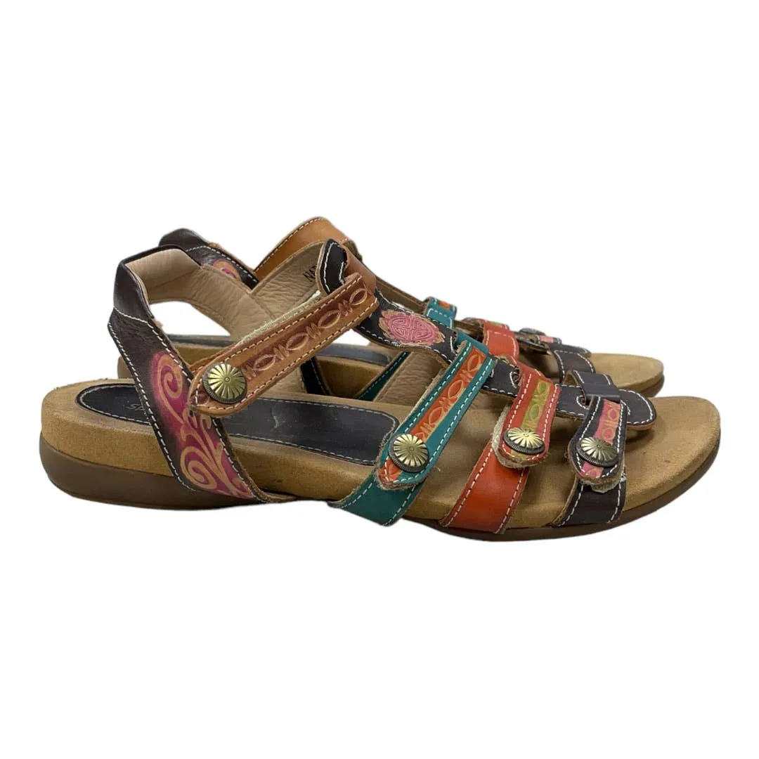 Spring Step L’Artiste Nadra Colorful Gladiator Sandals Size 39 9