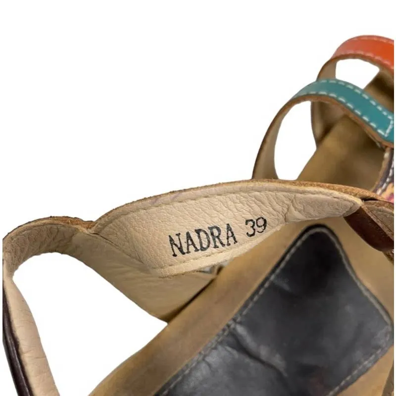 Spring Step L’Artiste Nadra Colorful Gladiator Sandals Size 39 9