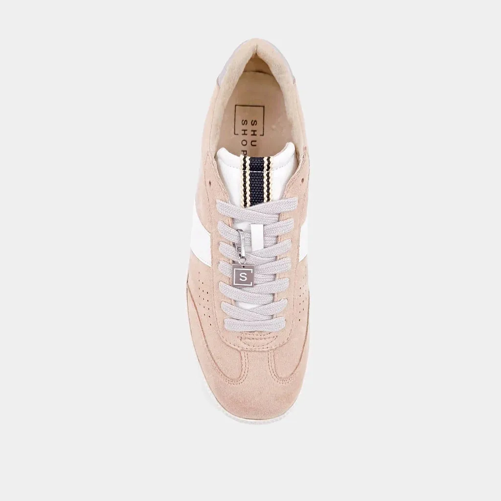 Sydney Suede Taupe Charm Sneakers