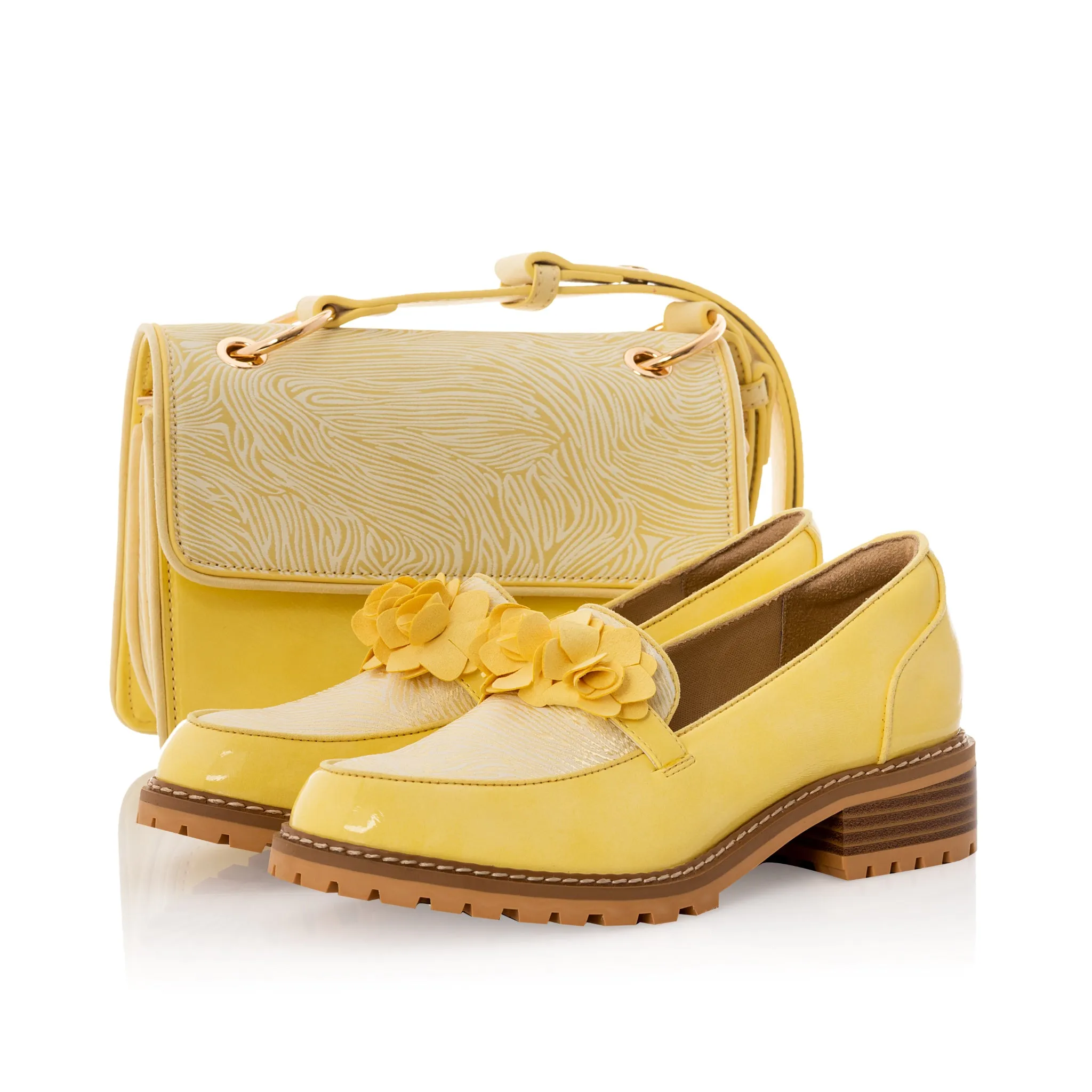 Toledo Banana Cross Body Bag Handbag (Matches Gigi Loafers) by Ruby Shoo