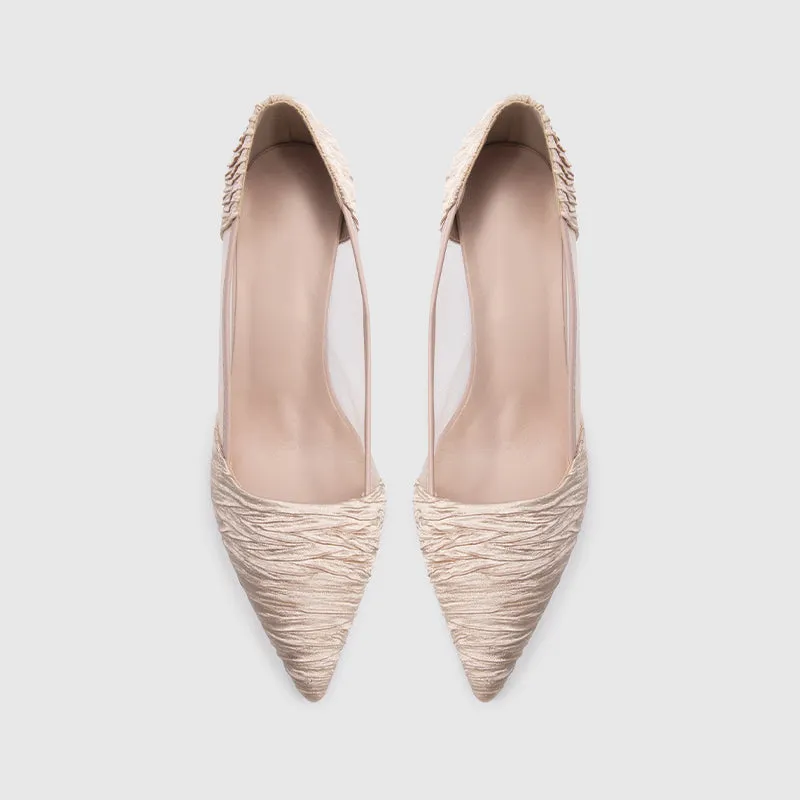 Tulle Pumps Apricot