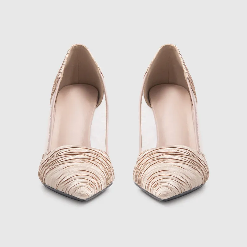 Tulle Pumps Apricot