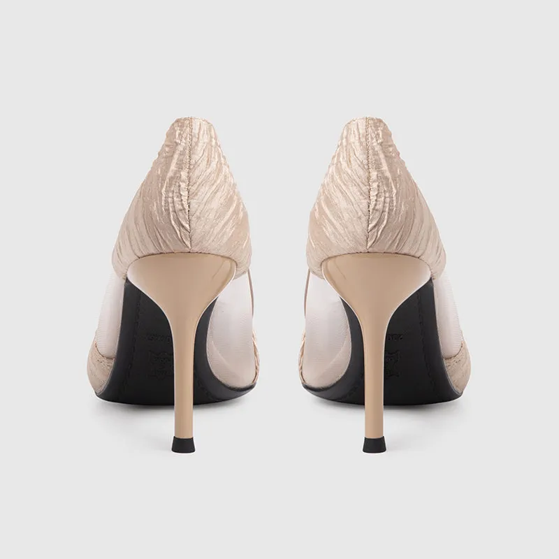 Tulle Pumps Apricot