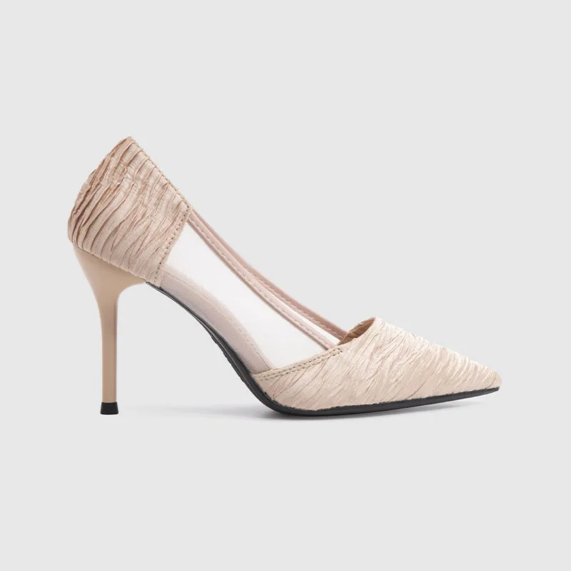 Tulle Pumps Apricot