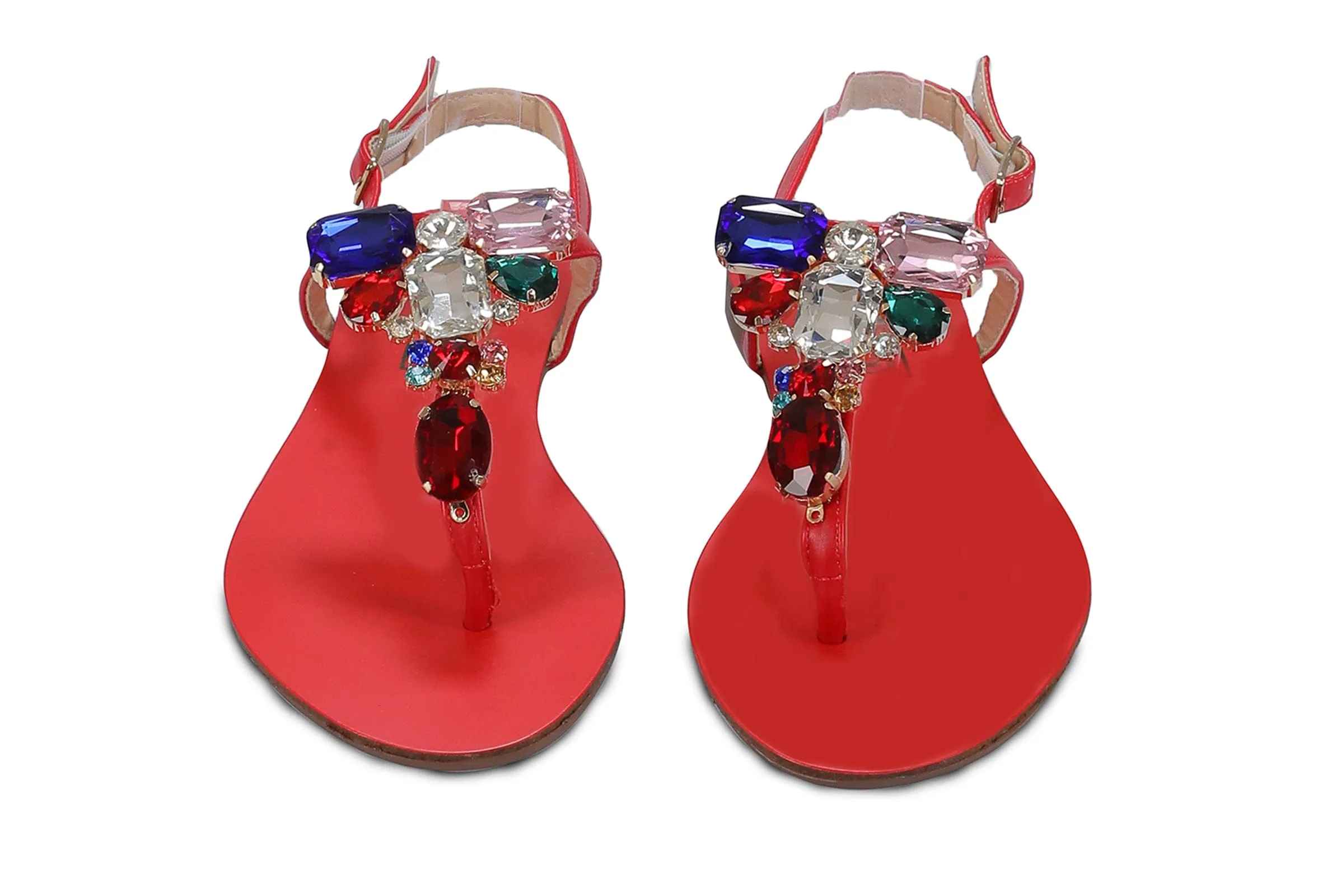 Ventutto Rio  Crystal Cluster T-Strap Sandal