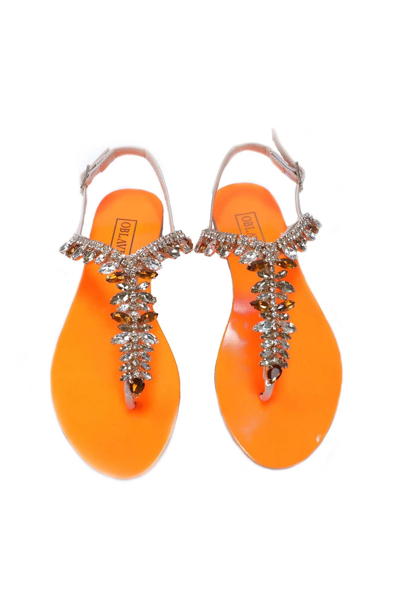 Ventutto Rio  Crystal Cluster T-Strap Sandal